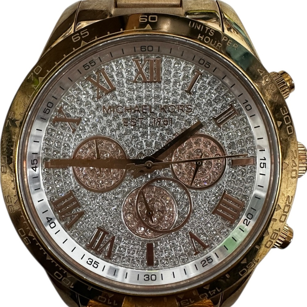 Michael Kors Gold and Silver Chronograph Watch